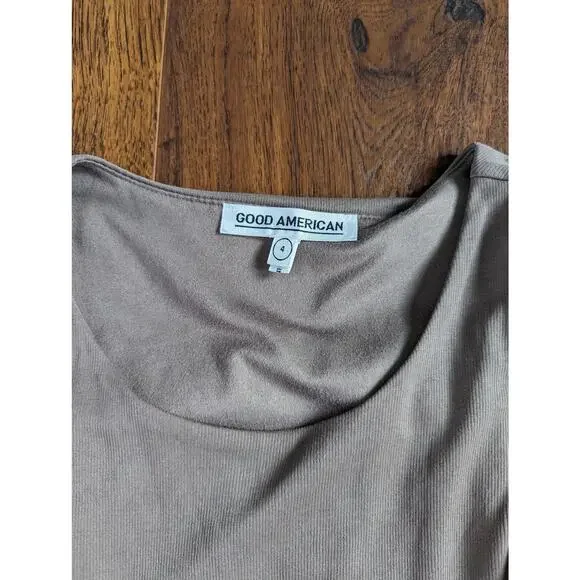 Good American Micro Rib Sleeveless Midi Bodycon Dress 4 - Picture 3 of 7